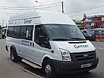 Бесплатный автобус Genser в пункт аренды автомобилей АрендаАвто-лзв на Новорязанском шоссе